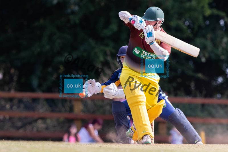20180715 Flixton Fire v Greenfield_Thunder Marston T20 Final007.jpg - Flixton Fire defeat Greenfield Thunder in the final of the GMCL Marston T20 competition hels at Woodbank CC